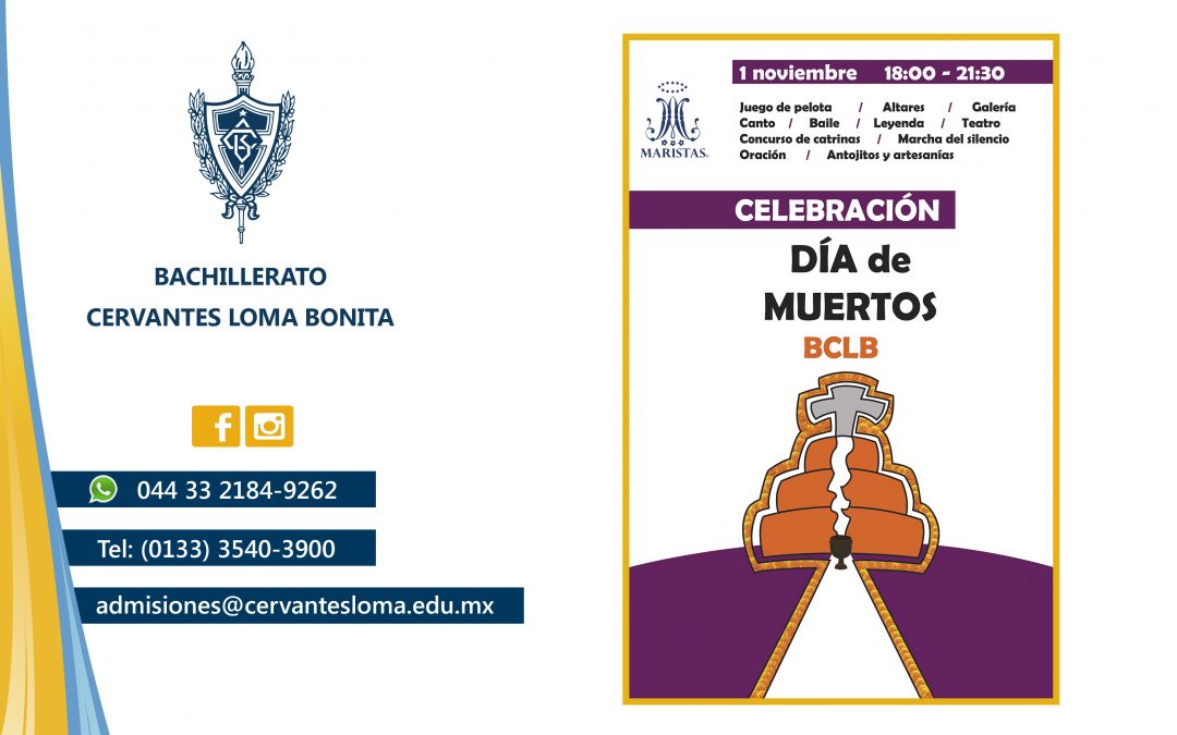 Invitación al tradicional día de muertos.